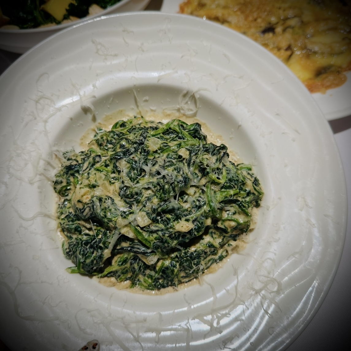 Creamed spinach